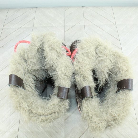 Sorel Tofino Brown Canvas Faux Fur Lace Up Waterproof Winter Boots Size 9 - Picture 7 of 9